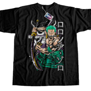 Camiseta one piece 007 estampado con el personaje Zoro Roronoa