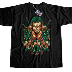 Camiseta one piece 008 estampada con el personaje Zoro Roronoa