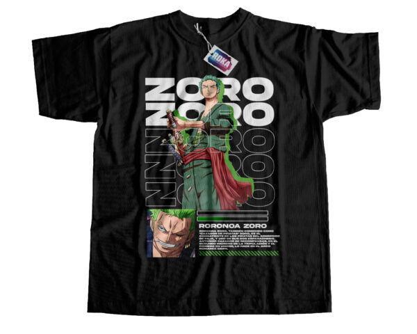 Camiseta one piece 009 estampado con Zoro