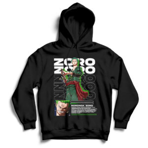 Hoodie One piece 009 con estampado exclusivo de zoro roronoa