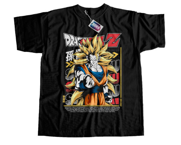 Camiseta Dragon Ball 009 Goku super saiyajin fase 3