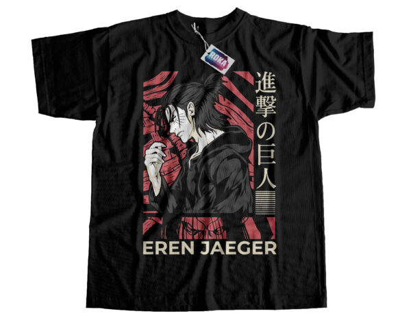 Camiseta shingeki no kyoyin 005 Eren Jaeger adulto