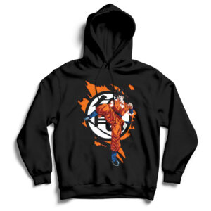 Hoodie dragon ball 008 Goku entrenando con la insignia de Roshi